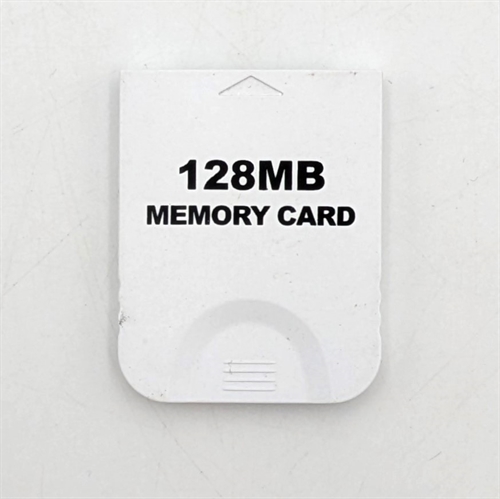 Nintendo Gamecube Memory Card - 128MB - White - (B Grade) (Used)